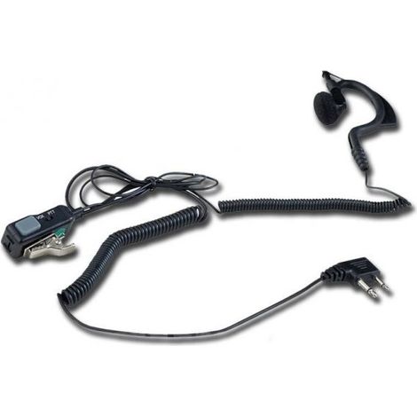 Midland Microfono auricolare per G6 G7 G8 G9 G12 ALAN42 XT XTR MA24-S - MA21-L  C709.03 (ATTACCO MIDLAND)