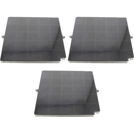 Ersatzteil - SOS Accessoire Lot de trois filtres à charbon AIRFORCE FC120 AFFCAF16CS 260X256X17 mm pour Hotte AIRFORCE 480122100934 -  - AIRFORCE, ARTHUR MARTIN ELECTROLUX, WHIRLPOOL, AIRLUX, ELECTROL