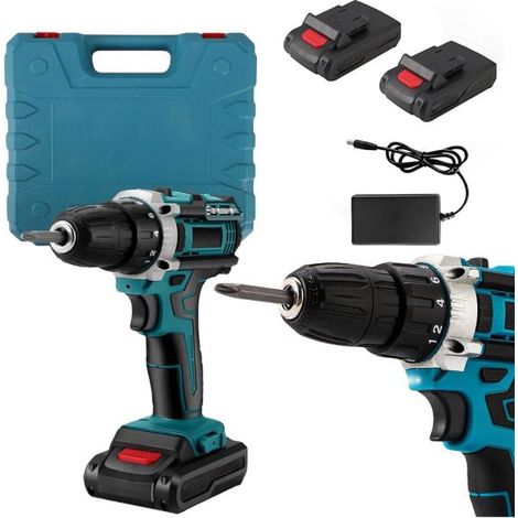 Trapano avvitatore doppia batteria a litio 36V MAX + valigetta 24 accessori LLD