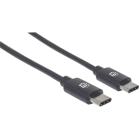 Manhattan Câble USB USB 2.0 USB-C® mâle 2.00 m noir 354875 (1/5)