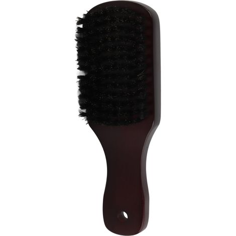 Brosse à barbe en bois, poils souples et élastiques pour moustache, nettoyage et coiffage, outil de toilettage pour homme, manche en bois naturel, brosse de soin (1/5)