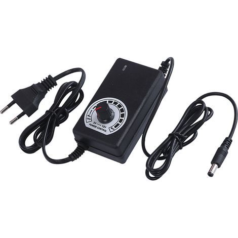 Adaptateur d'alimentation AC vers DC, sortie 3-12V, 2A, 24W, commutation réglable pour pompe de ventilateur (1/5)