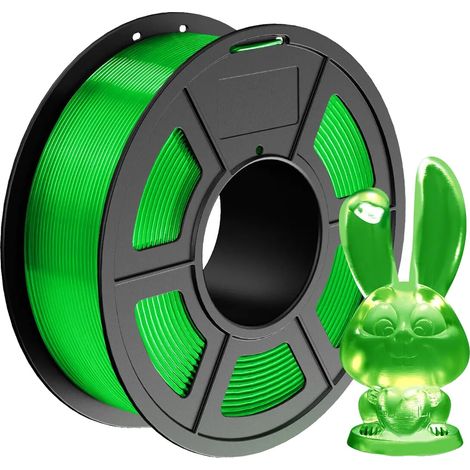 Filament d'imprimante 3D, haute résistance, faible rétrécissement, PETG transparent GN (1/2)