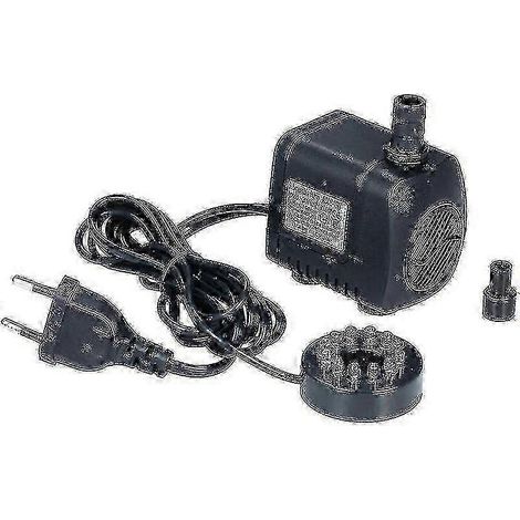 Pompe à eau pour aquarium avec lumière LED, pompe submersible, 800 litres/heure, ultra-silencieuse, convient aux aquariums, bassins, piscines et fontaines  prise standard européenne. (1/5)