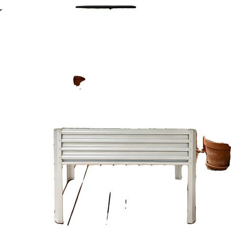 Huerto elevado, material hierro, dimensiones 120 x 60 x 80 cm, capacidad de carga 60-80 kg, diseño independiente, requiere montaje. (1/5)
