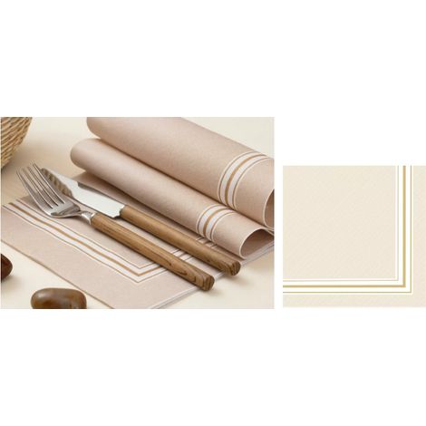 Set 50 Pezzi Tovaglioli da Tavola Carta Simil Tessuto Linen Rosso Granat 40 x 40 cm (1/2)