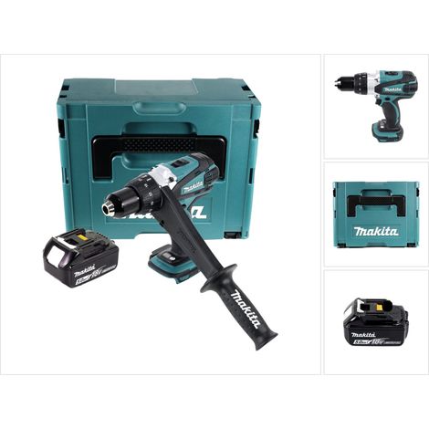 Makita DDF 458 T1J Perceuse visseuse sans fil 18 V 91 Nm + Batterie  5 Ah + Makpac - sans chargeur