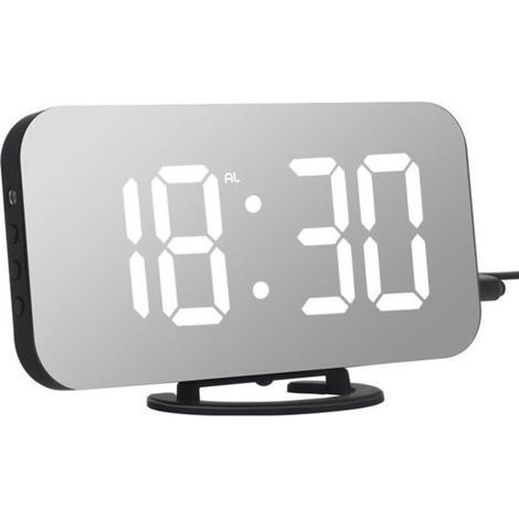 Réveil Adoric, Horloge numérique avec grand affichage à DEL facile à lire de 6,5 po, mode de gradation, deux ports de chargeur USB (1/4)