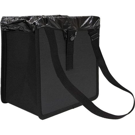 Car bin, foldable, waterproof, 22x22x14.5 cm, black (1/5)