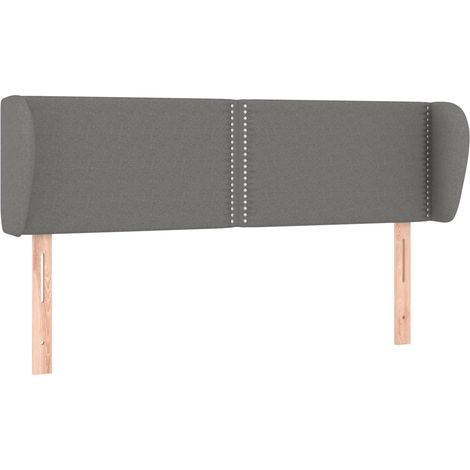 Maison Exclusive - Testiera ad Orecchio Grigio Scuro 147x23x78/88 cm in Tessuto (1/5)