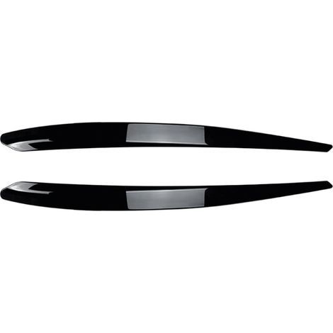 Adhesivo para la cubierta del párpado del faro, embellecedor de la cubierta del faro, adhesivo decorativo para la cubierta del ojo del faro para B8 2016 a 2018, (Negro. (1/5)