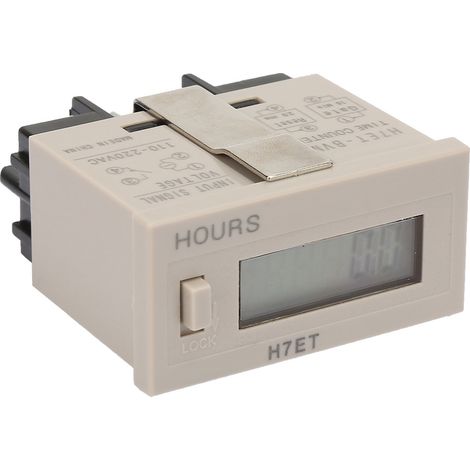Compteur électrique numérique H7Et BVM 110-220 V CA avec affichage LCD à 6 chiffres (0,0 heure) (1/5)