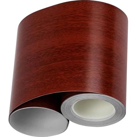 Ruban miroir en PVC, revêtement en bois imperméable, bordure de cadre avec installation facile, ruban adhésif décoratif avec matériau flexible, accessoires de maison, kit de contour de miroir pour une (1/5)