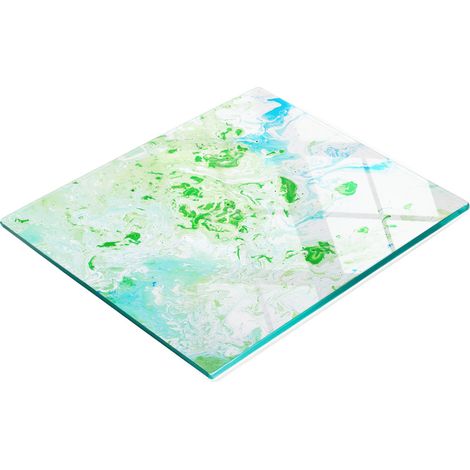 Tabla de cocina de vidrio templado con gr谩ficos abstractos decorativos 60x52 cm (1/5)