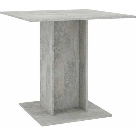 Maison Exclusive - Table à manger Gris béton 80x80x75 cm bois d'ingénierie