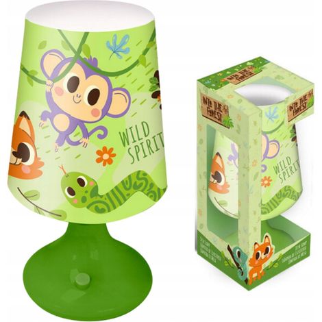 Lámpara de noche con forma de animales del bosque para la habitación de un niño.