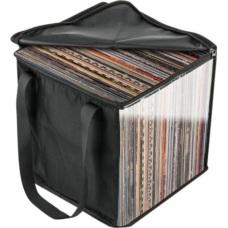 Retro Vinyl Record Storage Box Robuste LP Aufbewahrungsbox (1/5)