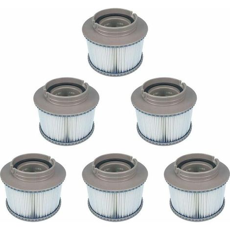 VURAHOME - Lot de 6 filtres de Remplacement pour Spa pour MSPA FD2089, Pompe à Cartouche filtrante pour MSPA Tous Les spas actuels (1/4)