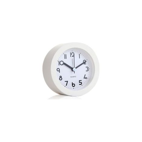Réveil Blanc pour Enfants - EINNENFFER - Réveil Analogique Silencieux avec Éclairage, Compact et Élegant, Idéal pour Chambre d'Enfant, Facile à Utiliser