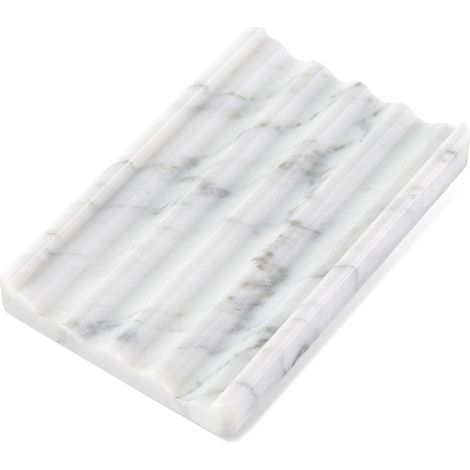 1 Porte-savon,Marbre blanc,Trou d'écoulement,Salle de bain,Cuisine