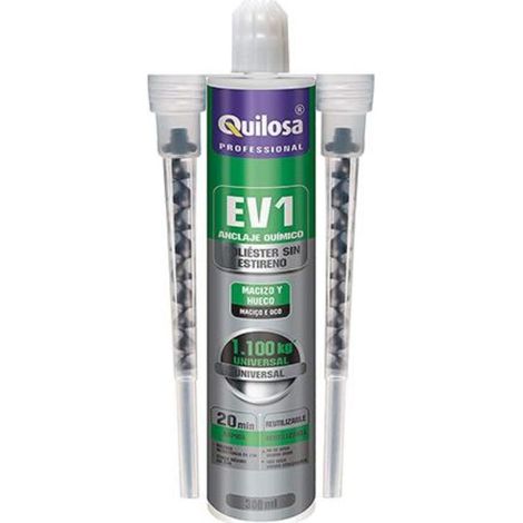 QUILOSA resina poliester ev1 300ml gris sin estireno cartucho