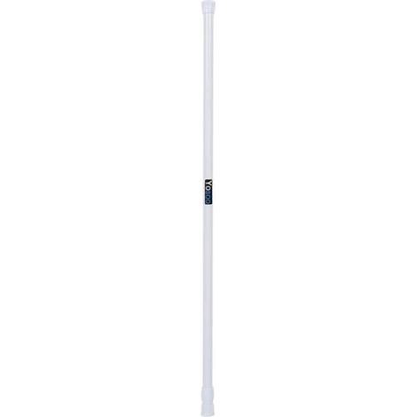 HOP- Tringle à rideau Extensible à ressort télescopique sans Perçage 55-90 cm Blanc