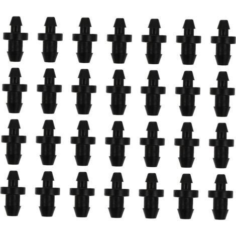 Bouchons D’irrigation Goutte à Goutte 150 Pièces Plastique Noir Fermeture D’extrémité pour Tube, Usage en Espace Vert Public et Arrosage Agricole, Faciles à Utiliser (1/5)