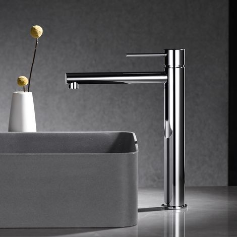Imex - Grifo Monomando Lavabo Caño Alto Cromado (1/2)