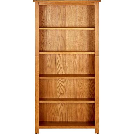 Maison Exclusive - Bücherregal 5 Fächer 70x22x140 cm Massivholz E