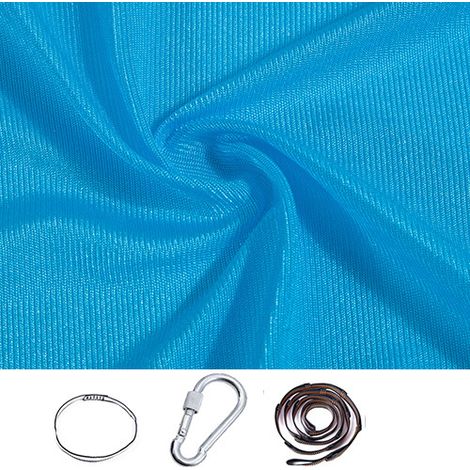 Hamac balançoire pour enfants, balançoire d'intérieur Hamac élastique Hug Balançoire sensorielle idéale pour le TDAH, l'intégration sensorielle et le traitement de l'autisme (Bleu clair, 150 x 280 cm) (1/4)