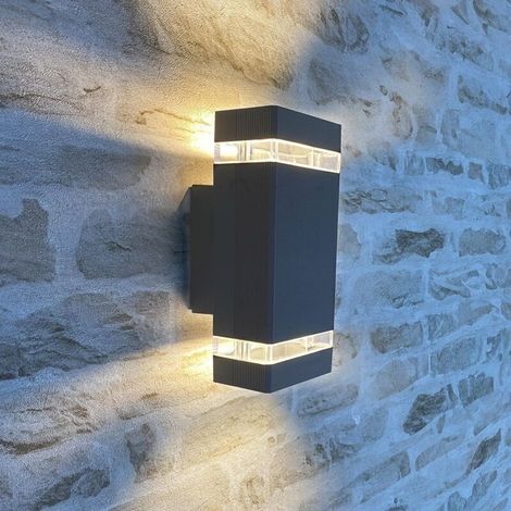 Applique murale extérieure gris anthracite, double faisceau,, IP54 (1/5)
