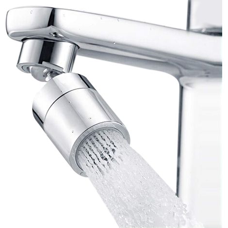 Aérateur de robinet pivotant à 360°, grand angle, haute pression, débit important, double fonction, aérateur de robinet de cuisine (1/5)