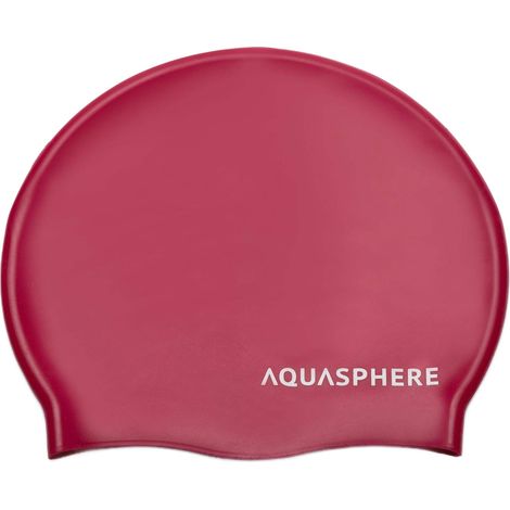 AQUA SPHERE MP CAPPELLO IN SILICONE SEMPLICE PER ADULTI SA212EU2209 ROSSO SHERRY