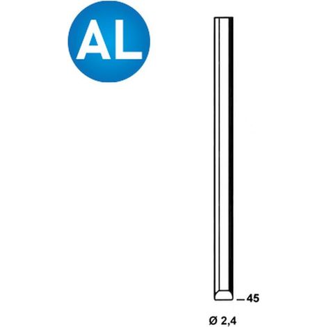 2 500 Pointes Chevilles Aluminium en Bande - 2.4x45 mm - D-Work