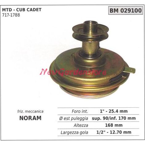 Frizione meccanica NORAM trattorino CUB CADET - MTD