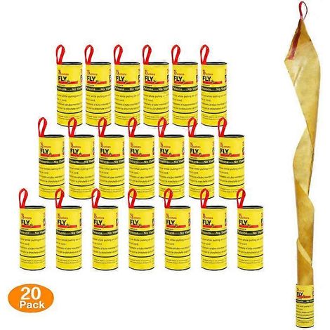 Bande anti-mouches adhésive sans odeur forte, autocollant double face, attrape-mouches, insectes nuisibles (1/4)