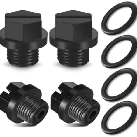 Bouchon de Vidange Noir Hayward SPX1700FG avec Joint Torique - Compatible avec Pompes de Piscine (1/5)