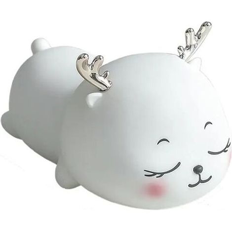 Veilleuse en Forme D'Animal, Veilleuse Mignonne, Lampe de Colorée en Forme de Cerf, Veilleuse, Décoration de Salon pour les Festivals (1/4)
