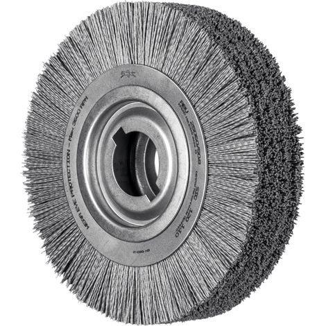 PFERD TOOLS Entgratbürste ungezopft RBU Ø 250x60x50,8 mm Bohrung SiC-Filament-Ø 1,10mm Korn 120 stationär