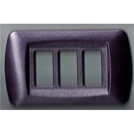 Plaques Abs Plaques Série Magic Compatible Bticino Plaque De Couverture De Prise Trous Violon Métallisé