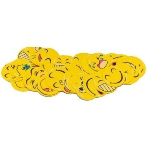 BREWIS Smiley-Schaumstoffaufkleber – 40 Stück, perfekt für Schule und Notizbücher
