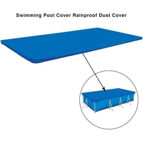 Bâches pour Piscine - 220 X 150 CM Piscine Rectangulaire - Bâche Bulles Piscines Tubulaires Piscine - Toile Épaississante (1/4)