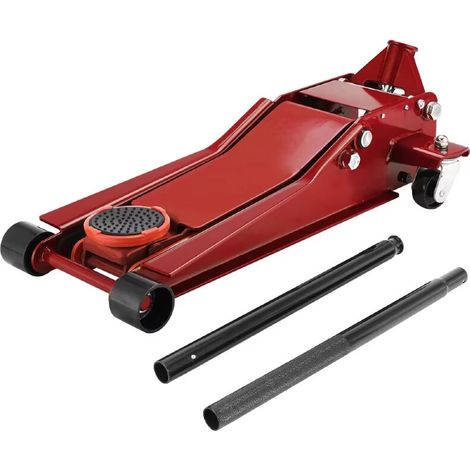 Cric hydraulique 3T pour voiture, cric de plancher roulant en acier, double pompe de levage, plage de hauteur 75 à 505 mm, outil pour garage et réparation auto (1/5)