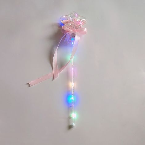 Baguette lumineuse LED pour enfants, bâton féerique lumineux, jouet de princesse en forme d'étoile, cadeaux de fête d'anniversaire (1/5)
