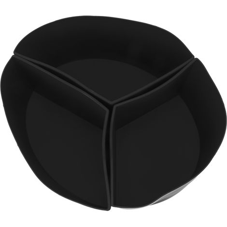 Séparateur en silicone 3 en 1 pour mijoteuse, réutilisable, étanche, compatible lave-vaisselle, pour cocotte de 6 litres, noir (1/5)