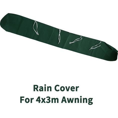 Patio Garden Awning Canopy Sun Shade Shelter Rain Cover Green For 4m Awning