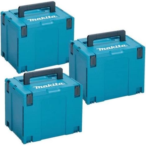3x Makita MAKPAC Stacking Connector Tool Case Systainer TYPE 4 396 X 296 X 315 (1/4)