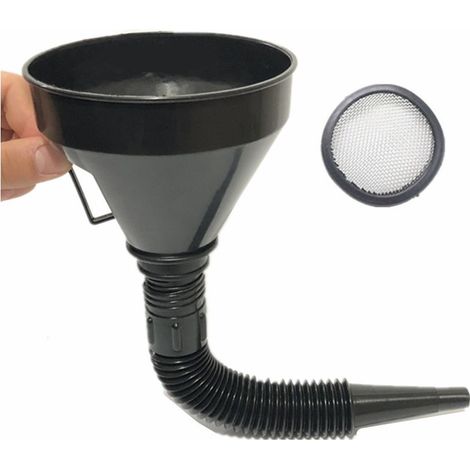 Entonnoir à carburant avec filtre et extension flexible (1/3)