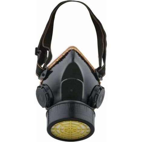 Masque Anti-Poussiere Protection Peinture Respirateur chimique industriel Contre Vapeur Toxique, Masque Cartouche Protection Soupape de Facile à Respirer, Noir (1/5)