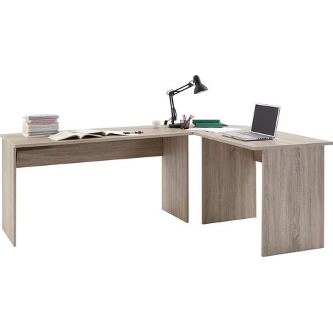 Bureau d'Angle Bois Chêne 205 x 155 x 76 cm (1/5)